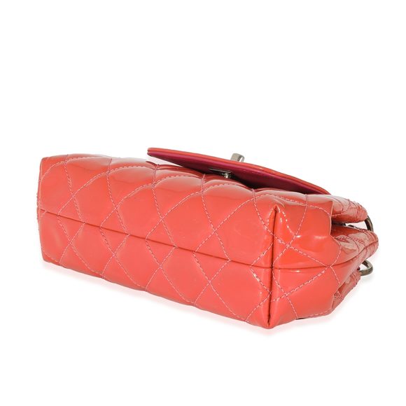 Chanel Pink Patent Coco Shine Mini Accordion Flap Bag - Picture 5 of 7